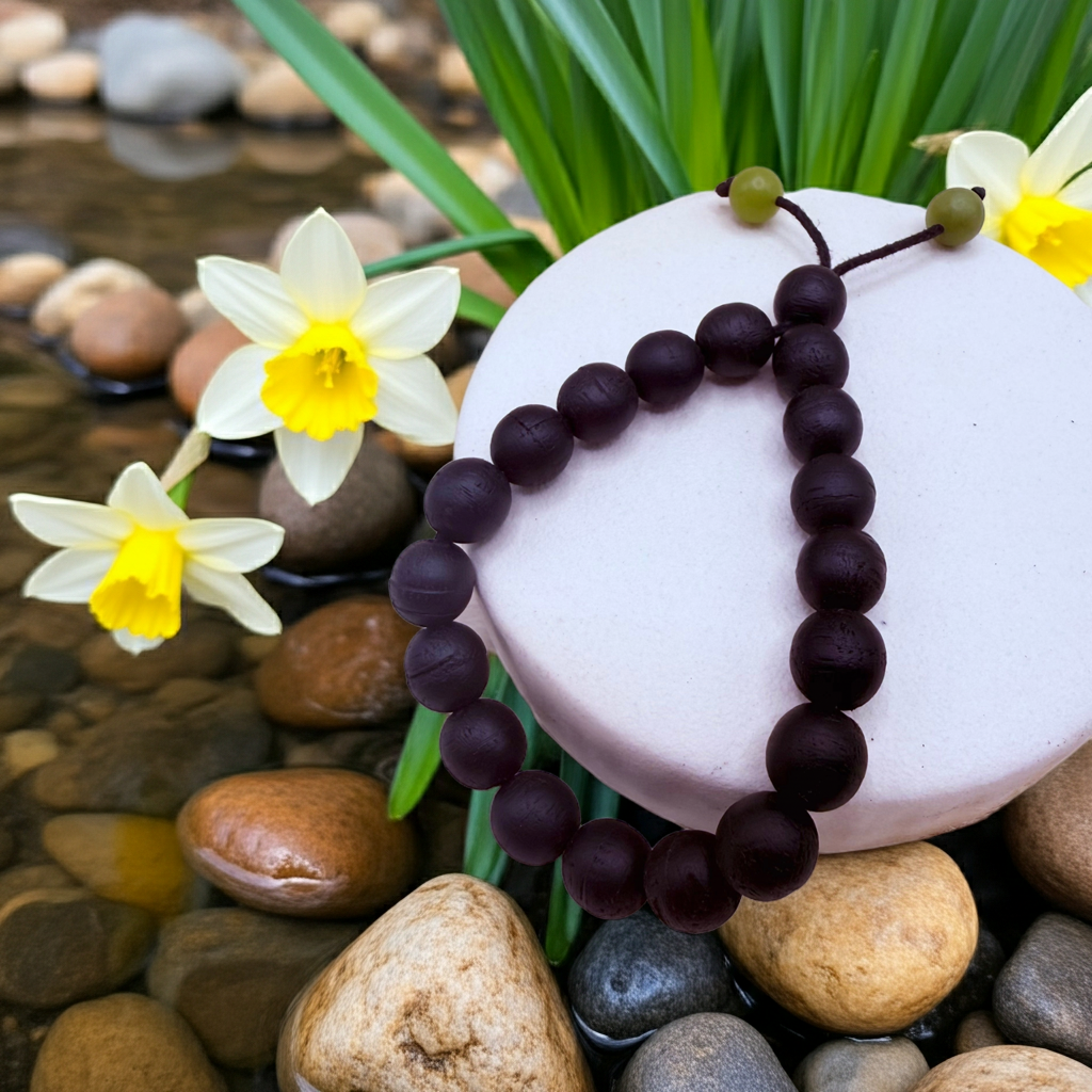 Bog Oak Wrist Mala Bracelet