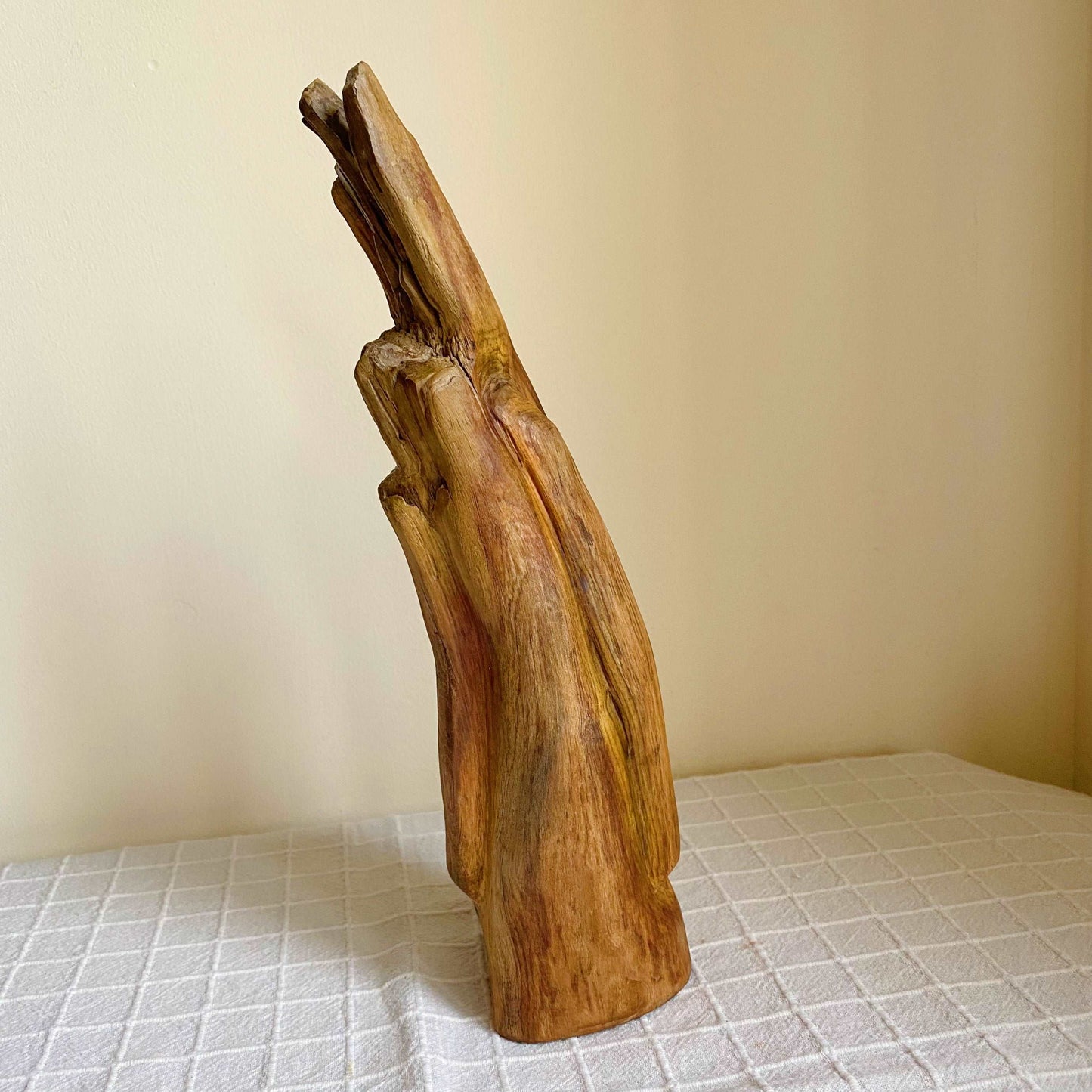 Hand Carved Easter Island Head Sculpture from Irish Bog Pine (soft wood) ranging in age from 3000 to 8000