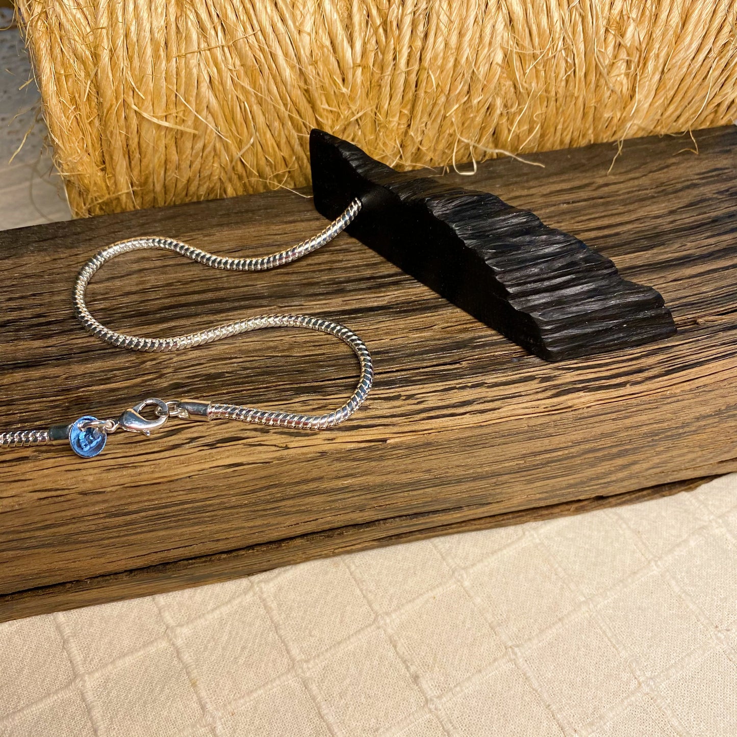 Irish Bog Oak Triangle Carved Necklace Gift - Handmad