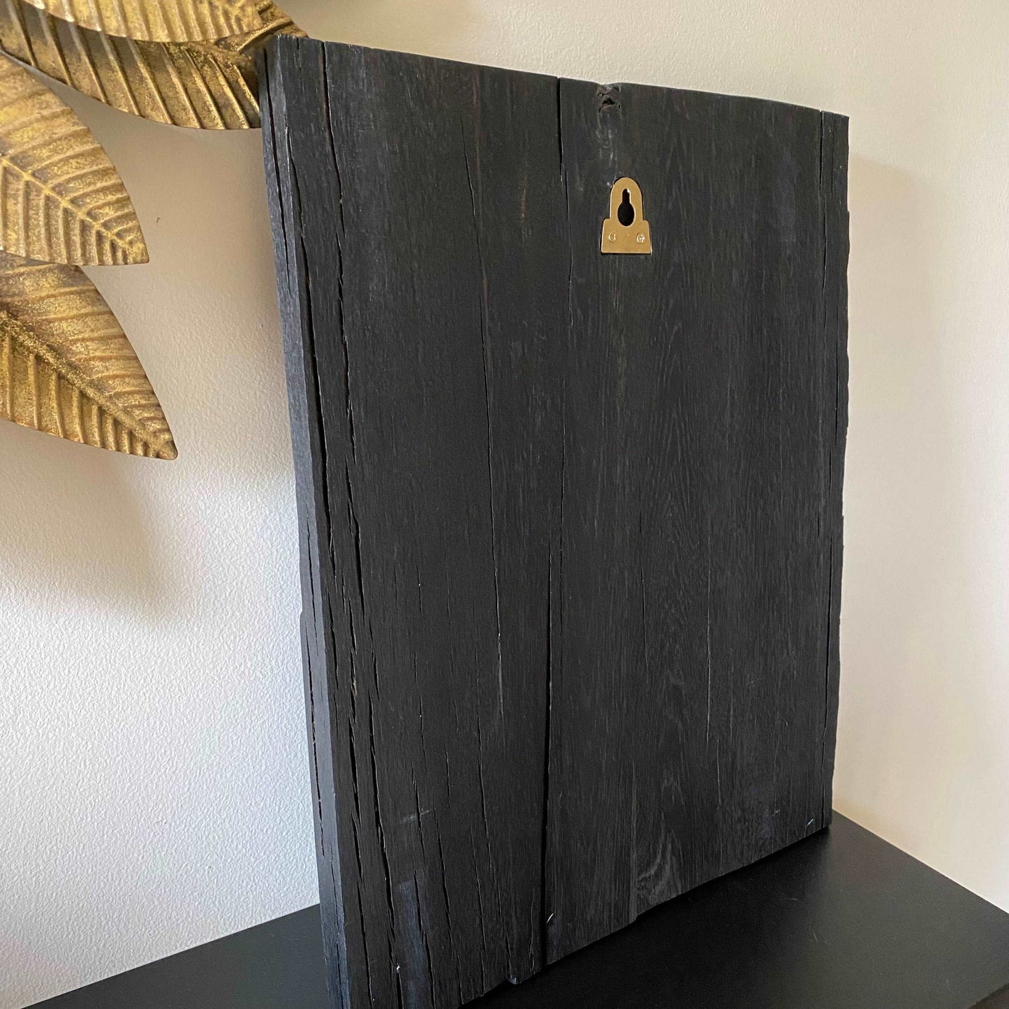 Hand Carved Buddha Sculpture from Irish Bog Oak approximately 3000 years.