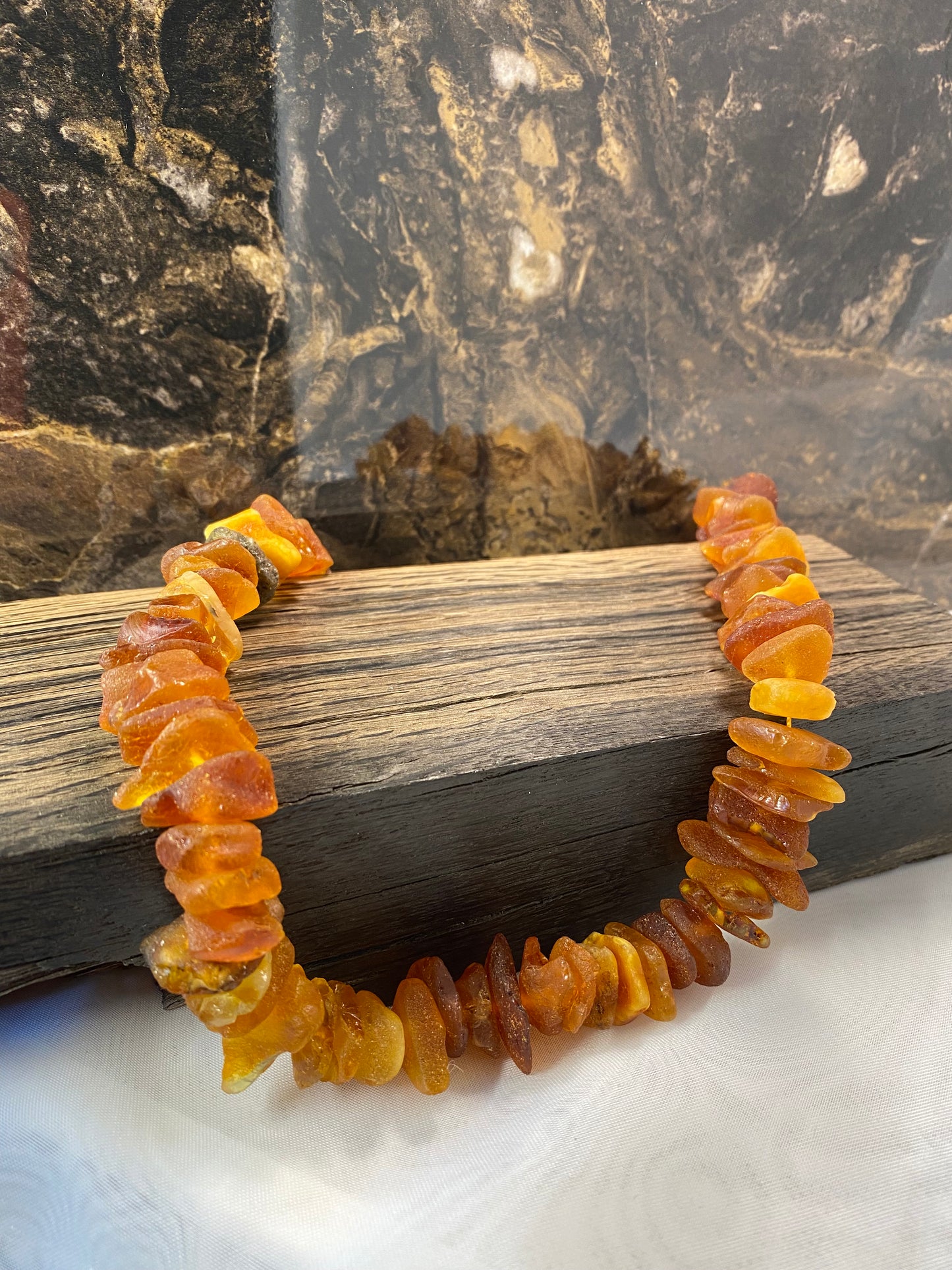 Raw Baltic Amber Necklace – Handmade