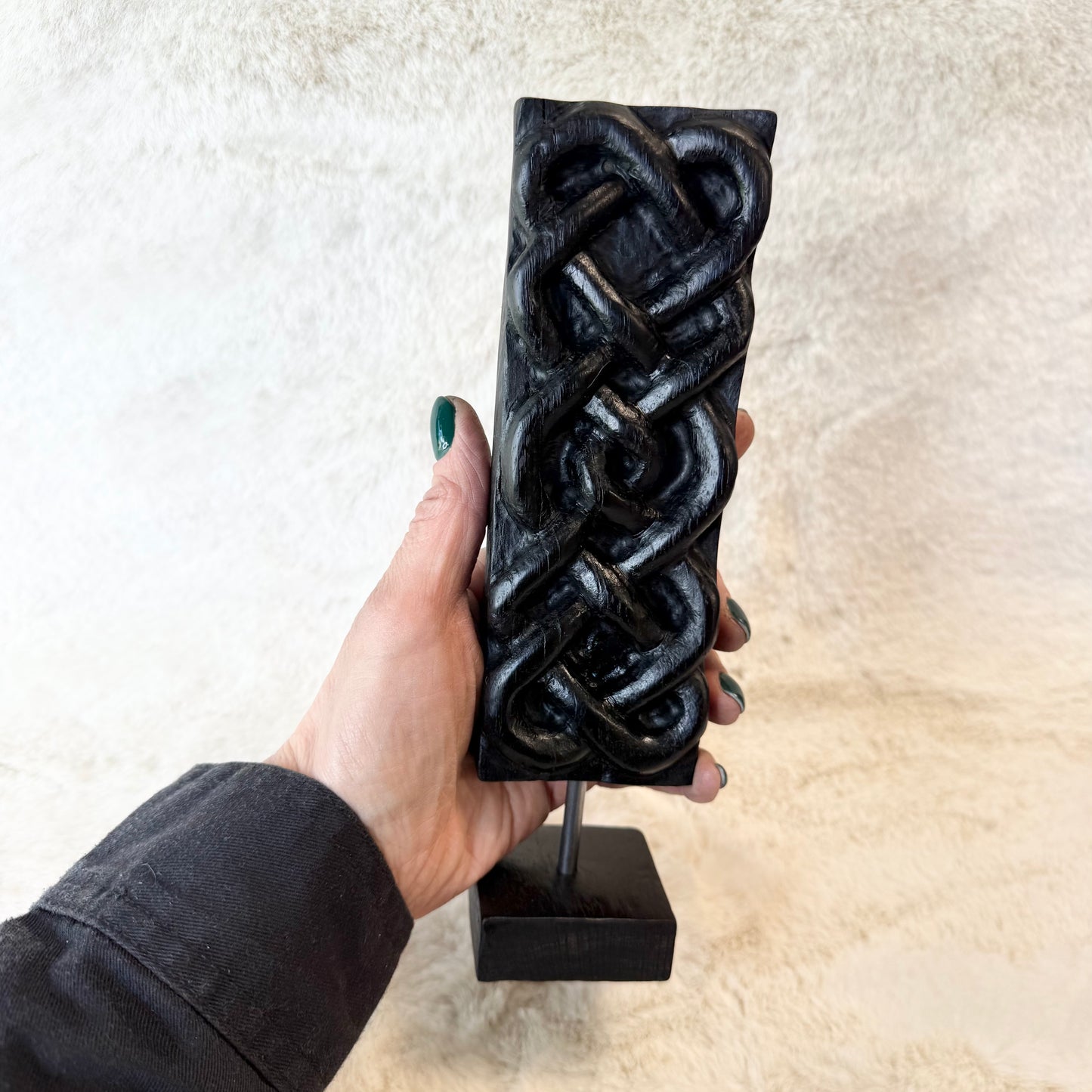 Handcrafted knot sculpture