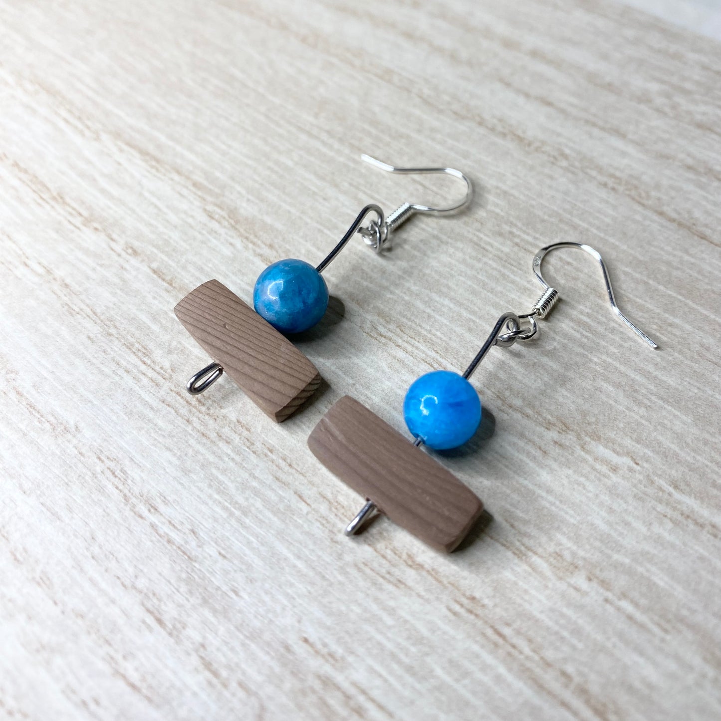 Blue Apatite earrings