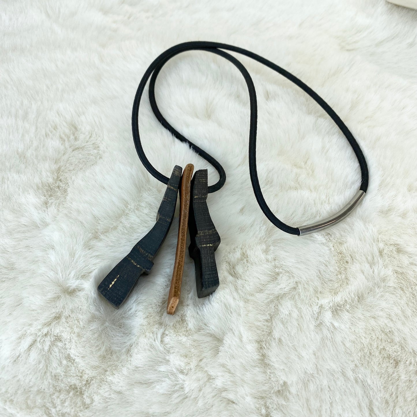Bog oak necklace