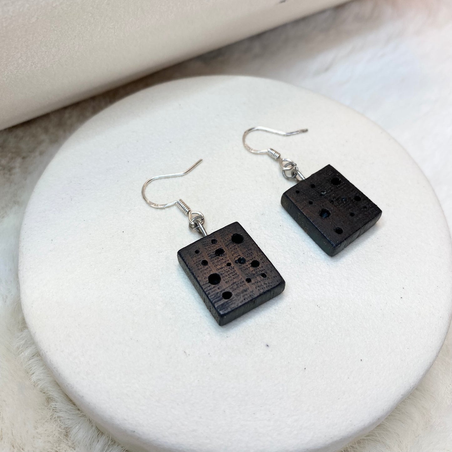 bog oak earrings