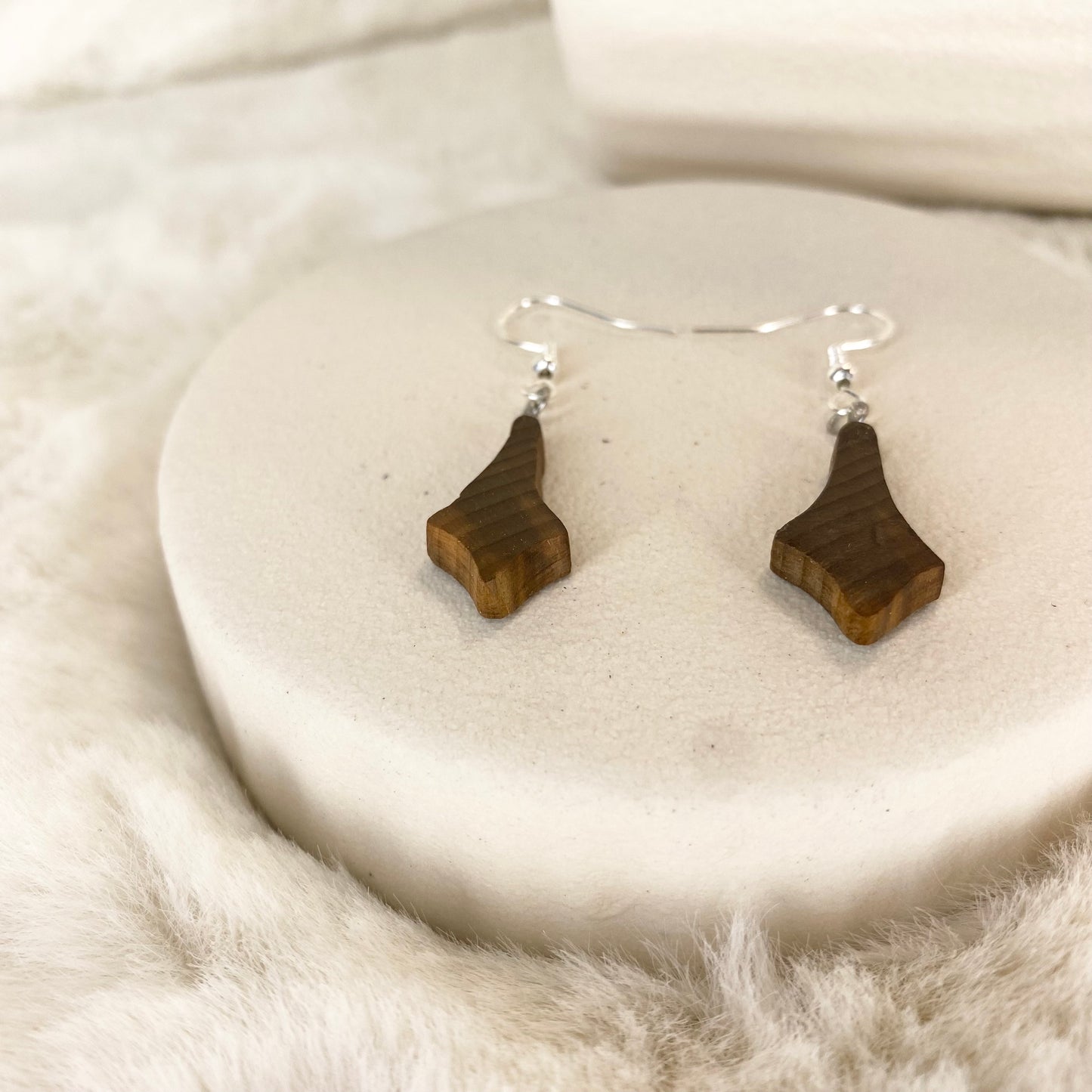 wooden earrings