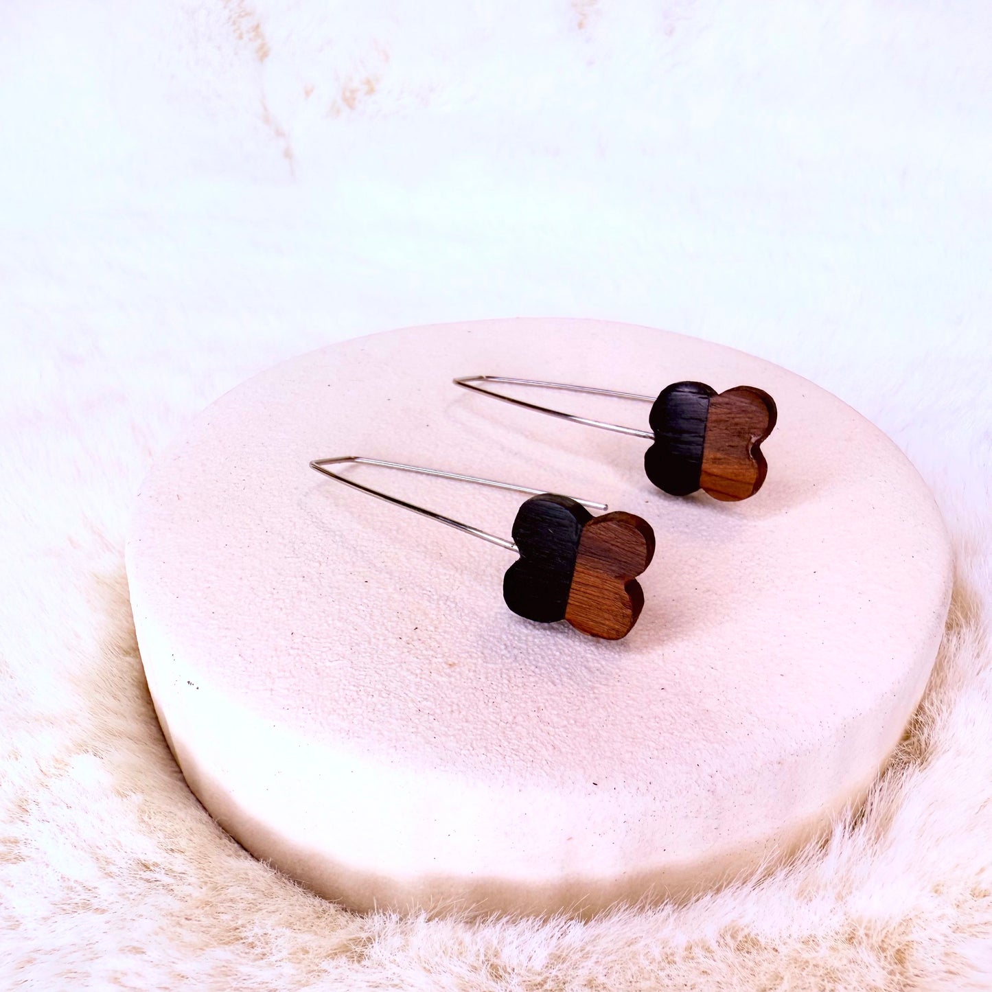 Ancient wood meets modern design for a truly unique accessory.