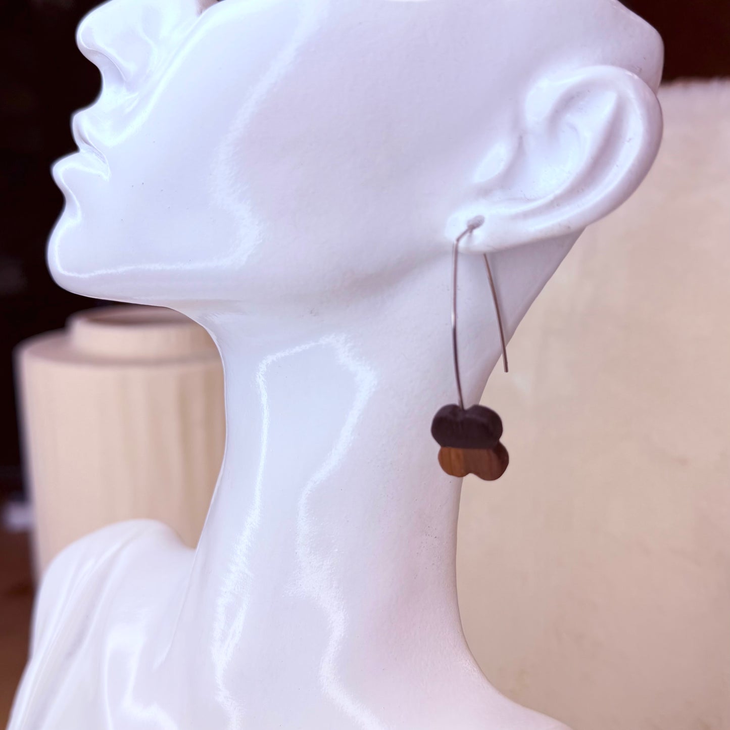 Minimalist, natural, and timeless design – a meaningful gift for nature lovers -earrings