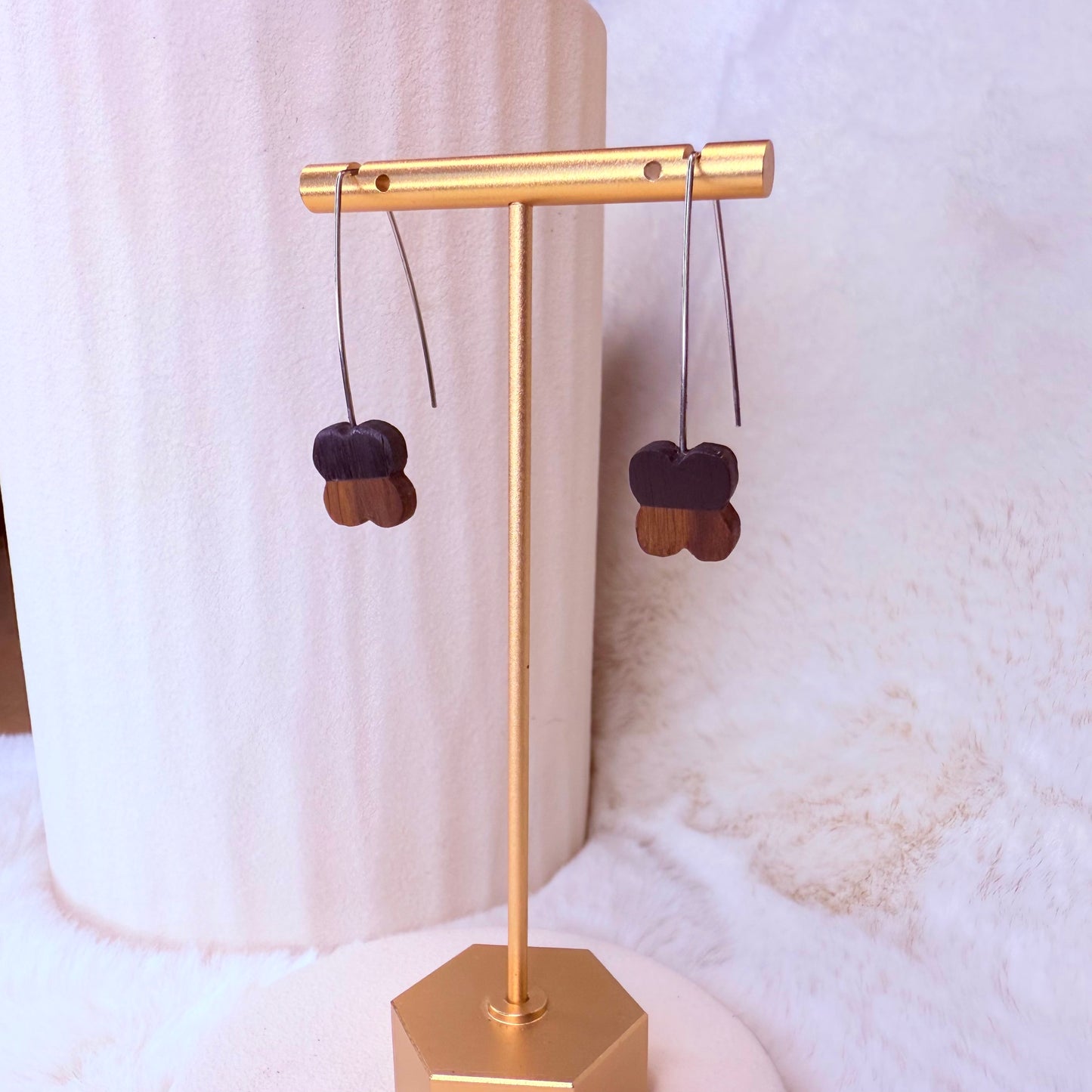 Unique natural jewelry crafted from ancient wood preserved for thousands of years.