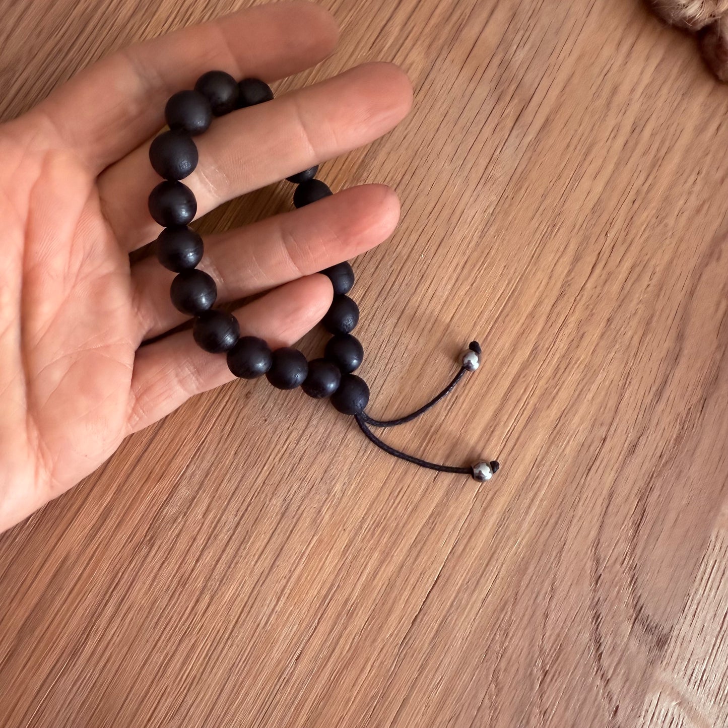 Bog Oak Wrist Mala Bracelet