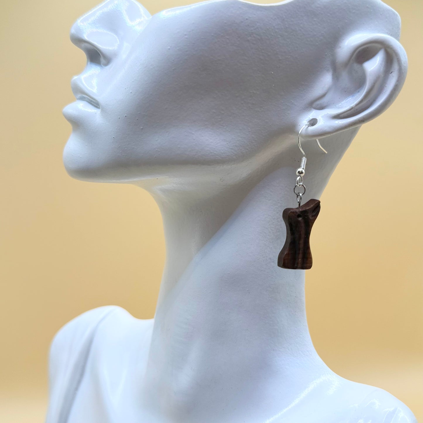 Handmade Irish bog wood earrings