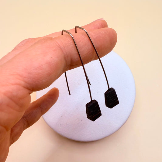 bog oak earrings