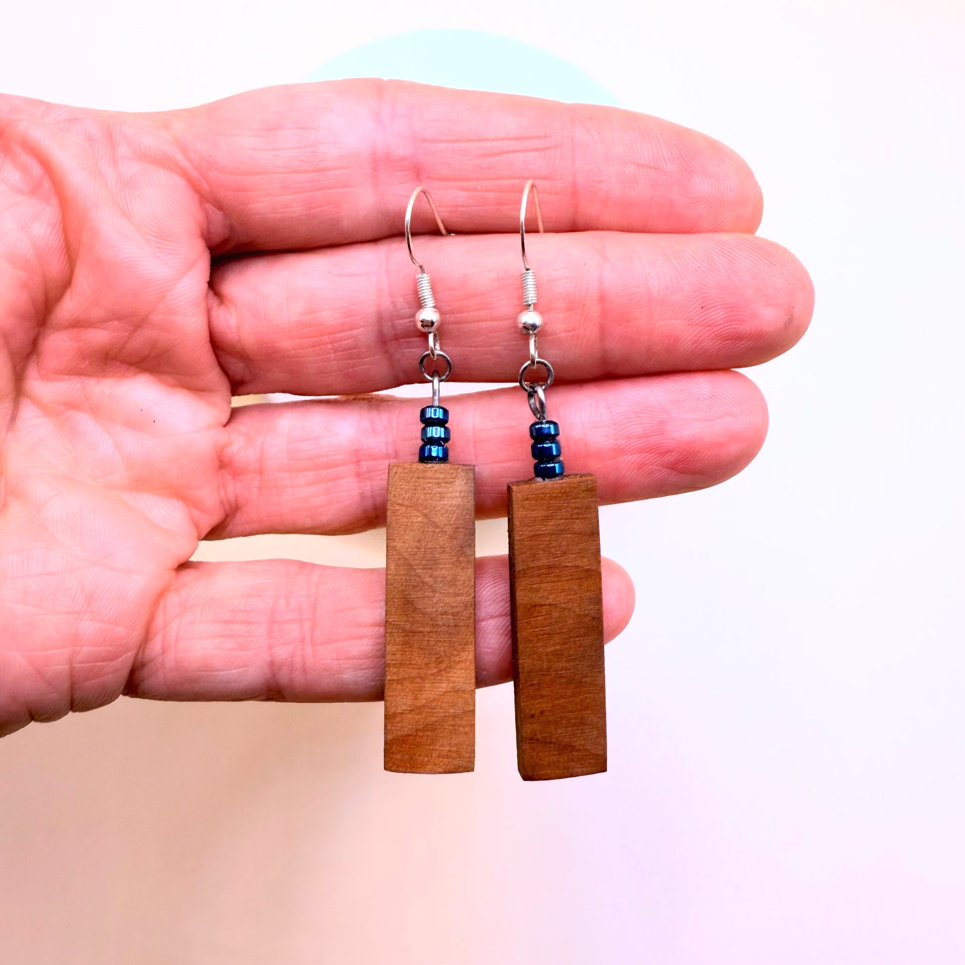 wooden Irish earrings