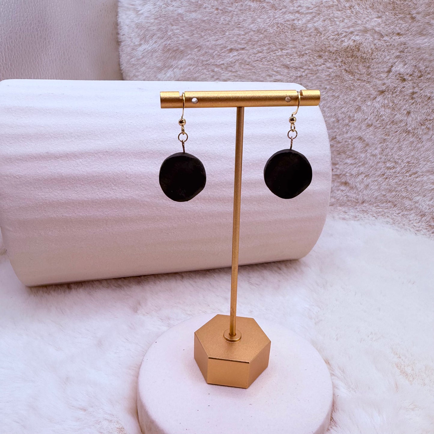 wooden irish earrings