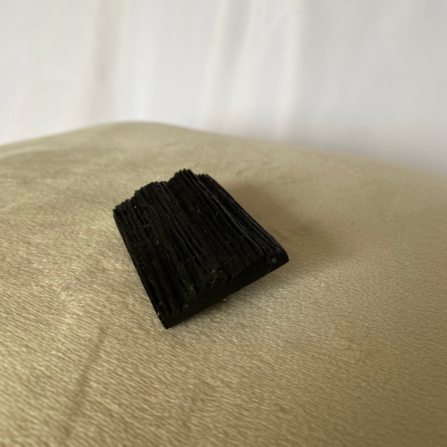 Irish Bog Oak Raw Brooch | Handmade Brooch