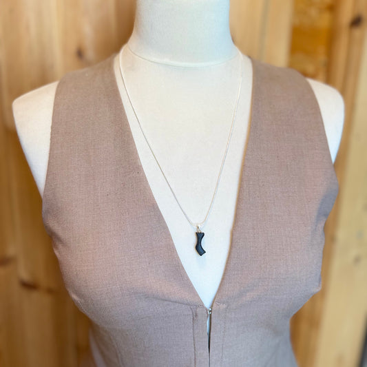 necklace on silver plated chain