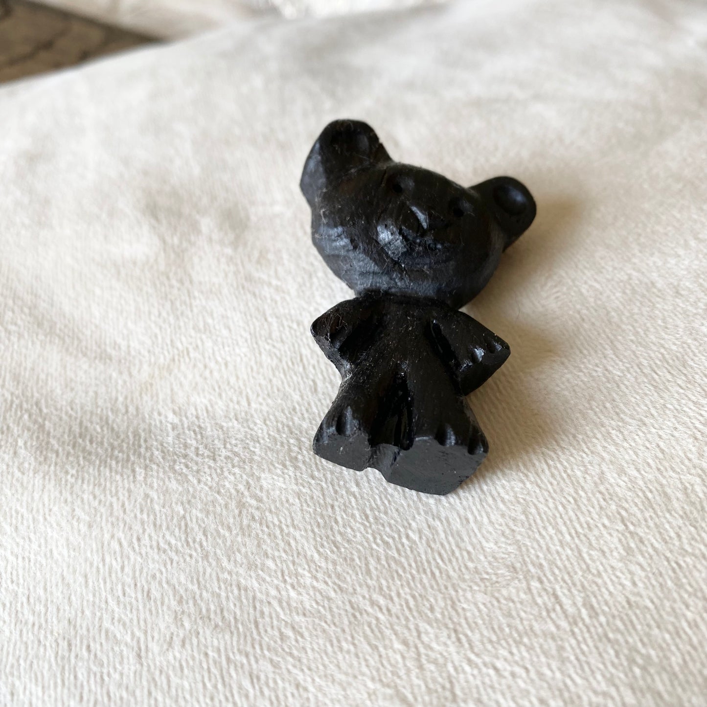 Handmade wooden brooch