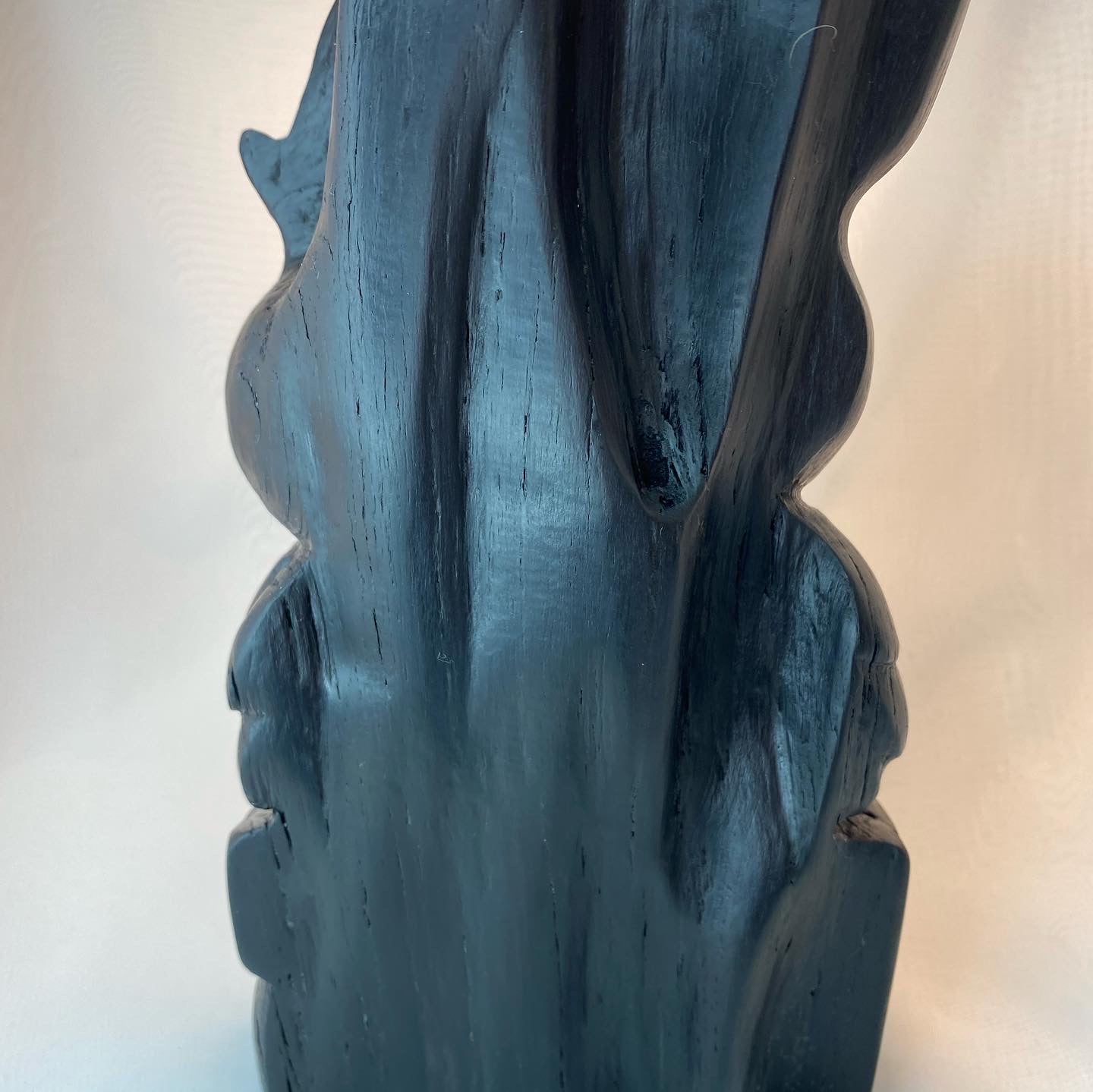 Hand Carved Owl Sculpture from Irish Bog Oak ranging in age from 3000 to 8000.