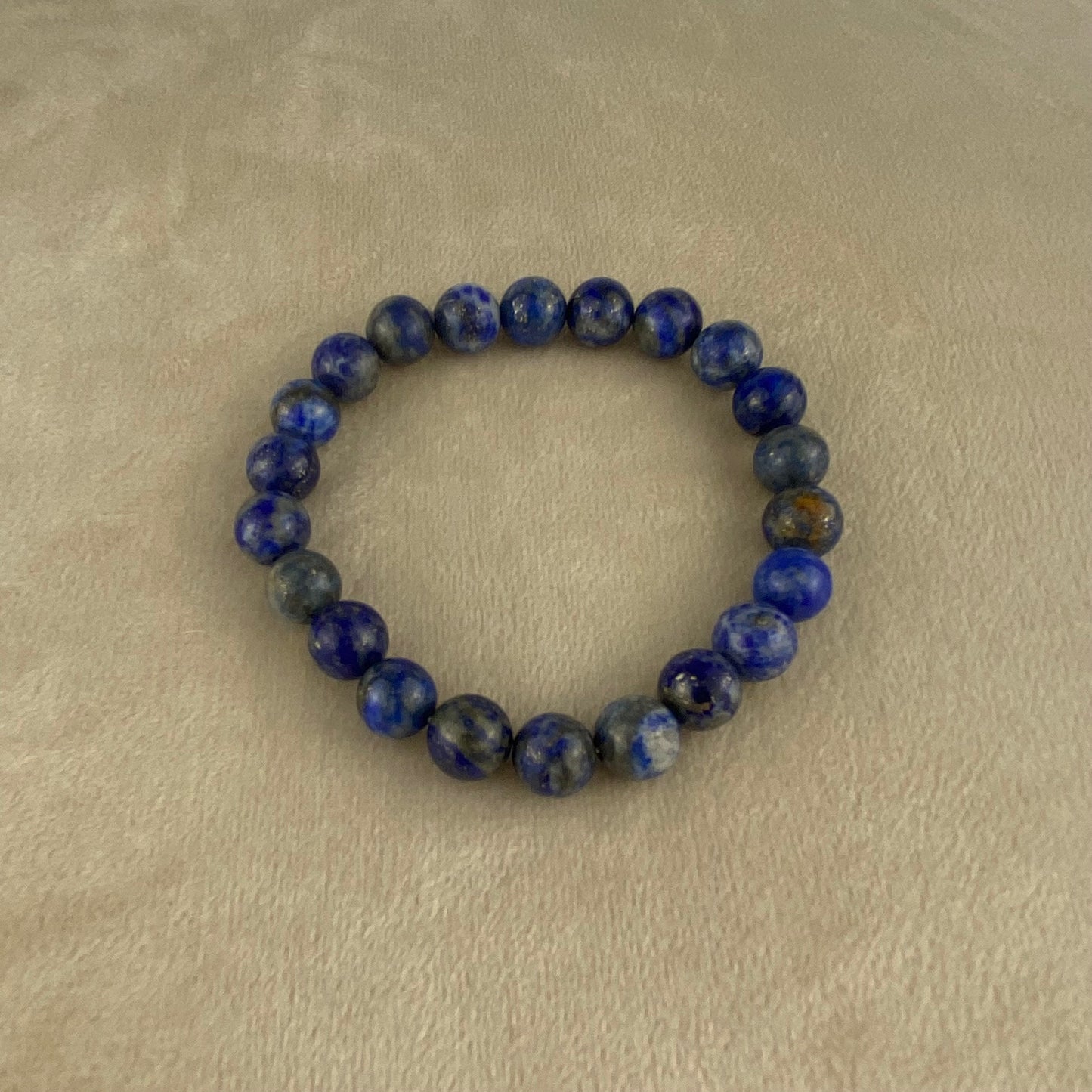 Lapis Lazuli Gemstone Bracelet (8mm) | Handmade | Gift for Her or Him