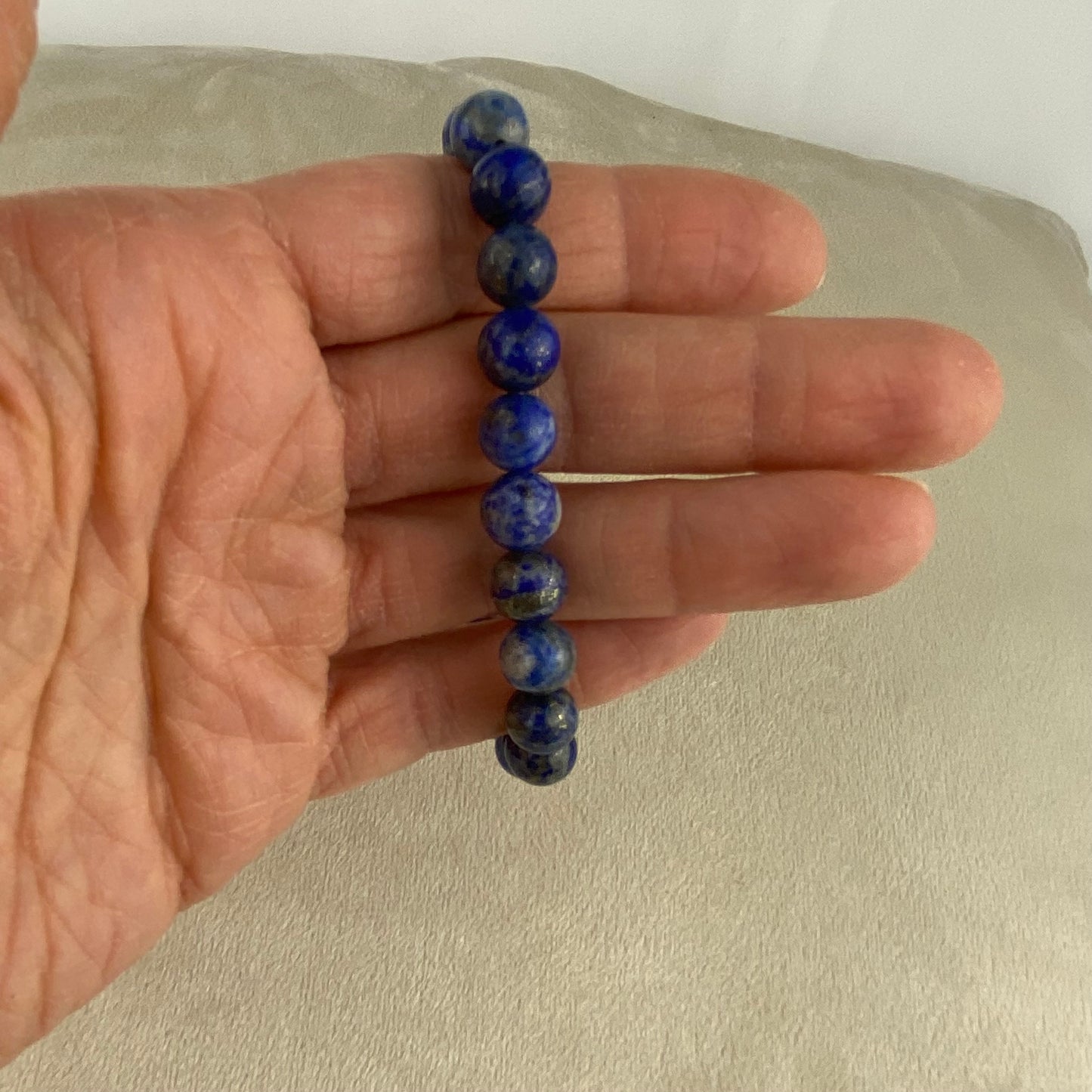 Lapis Lazuli Gemstone Bracelet (8mm) | Handmade | Gift for Her or Him