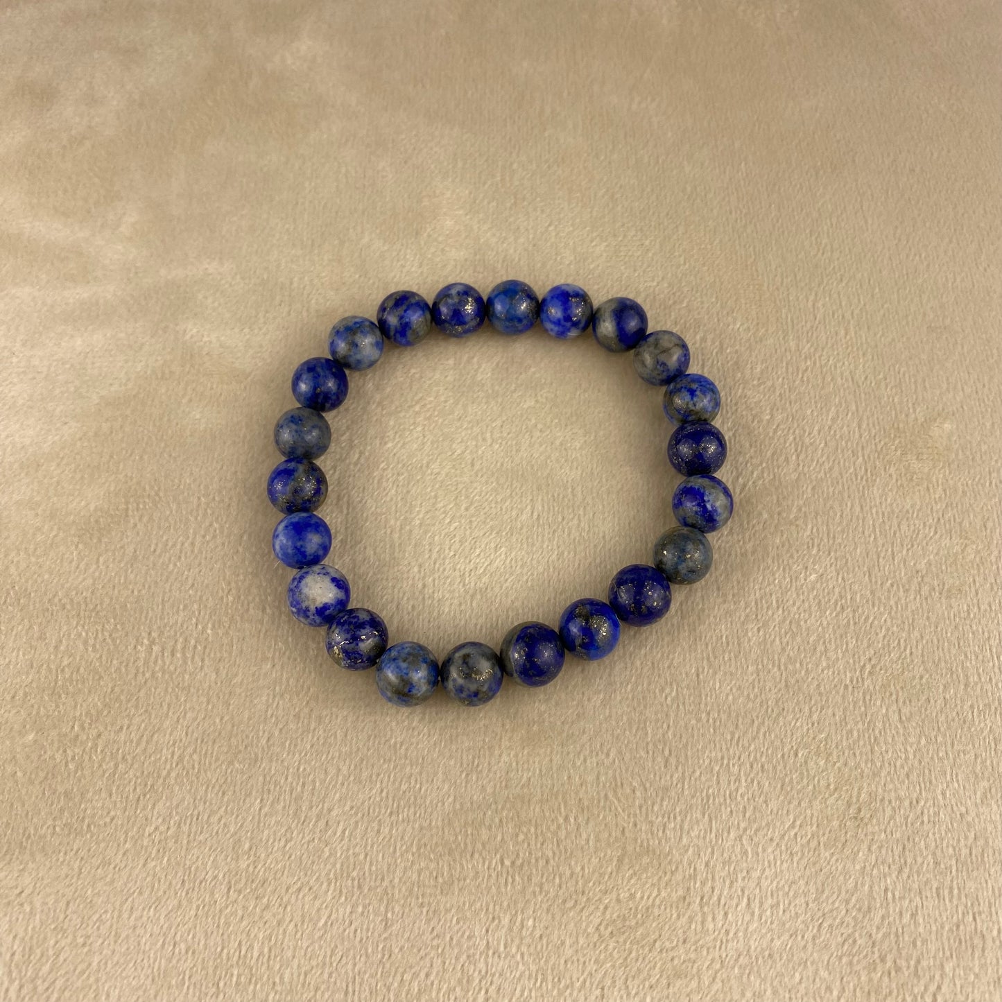 Lapis Lazuli Gemstone Bracelet (8mm) | Handmade | Gift for Her or Him