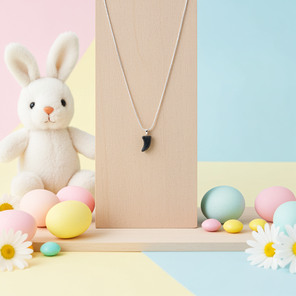 Black Bog Oak Pendant – Minimalist Handmade Wood Necklace