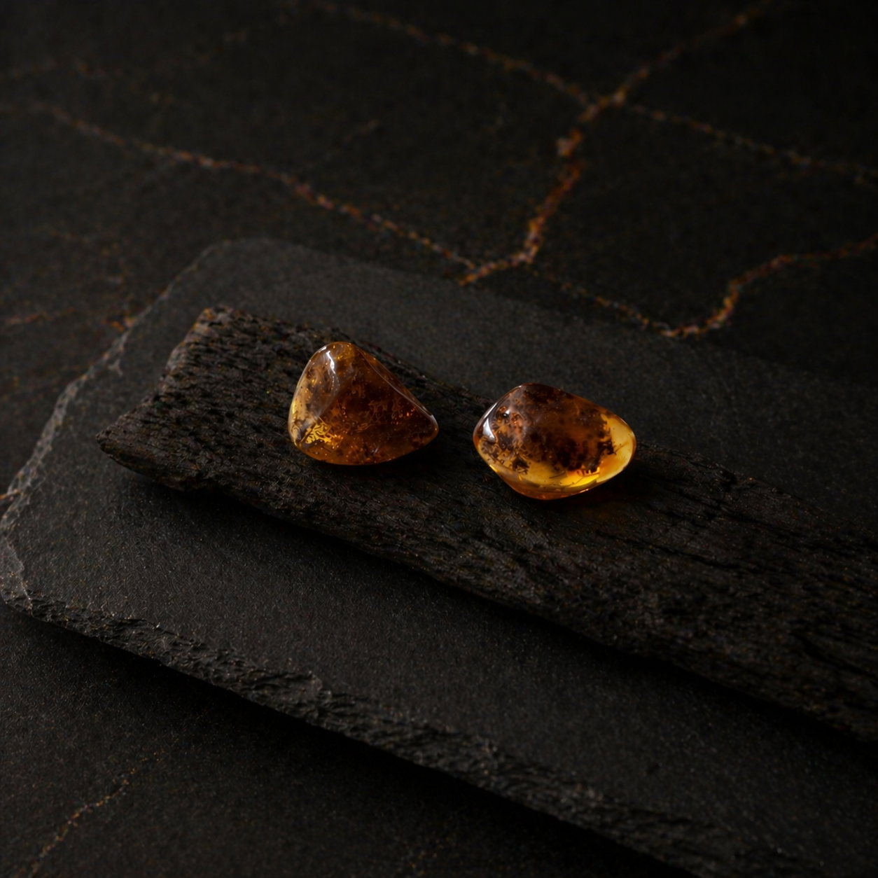 amber earrings 