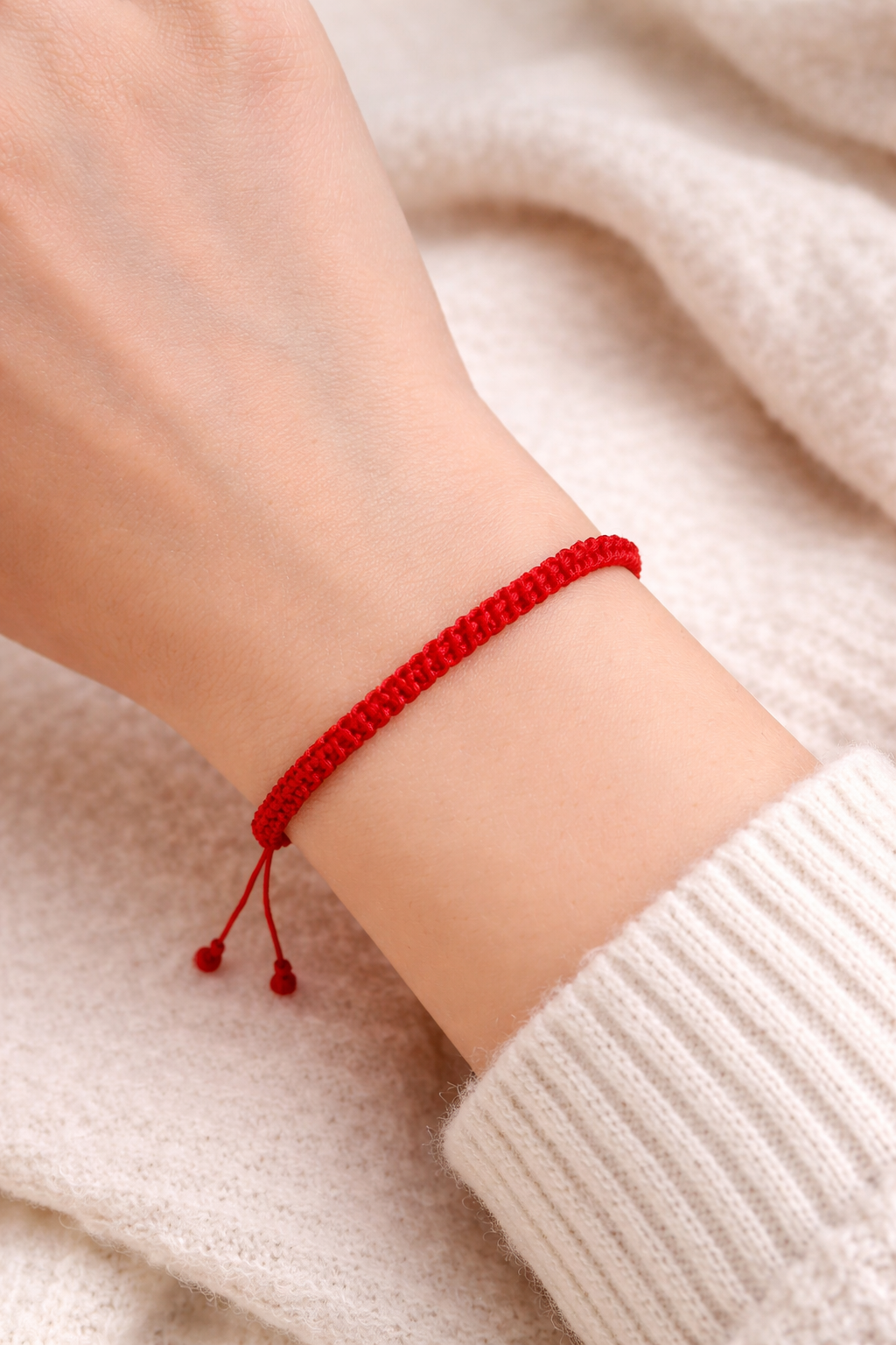 Handmade red bracelet 