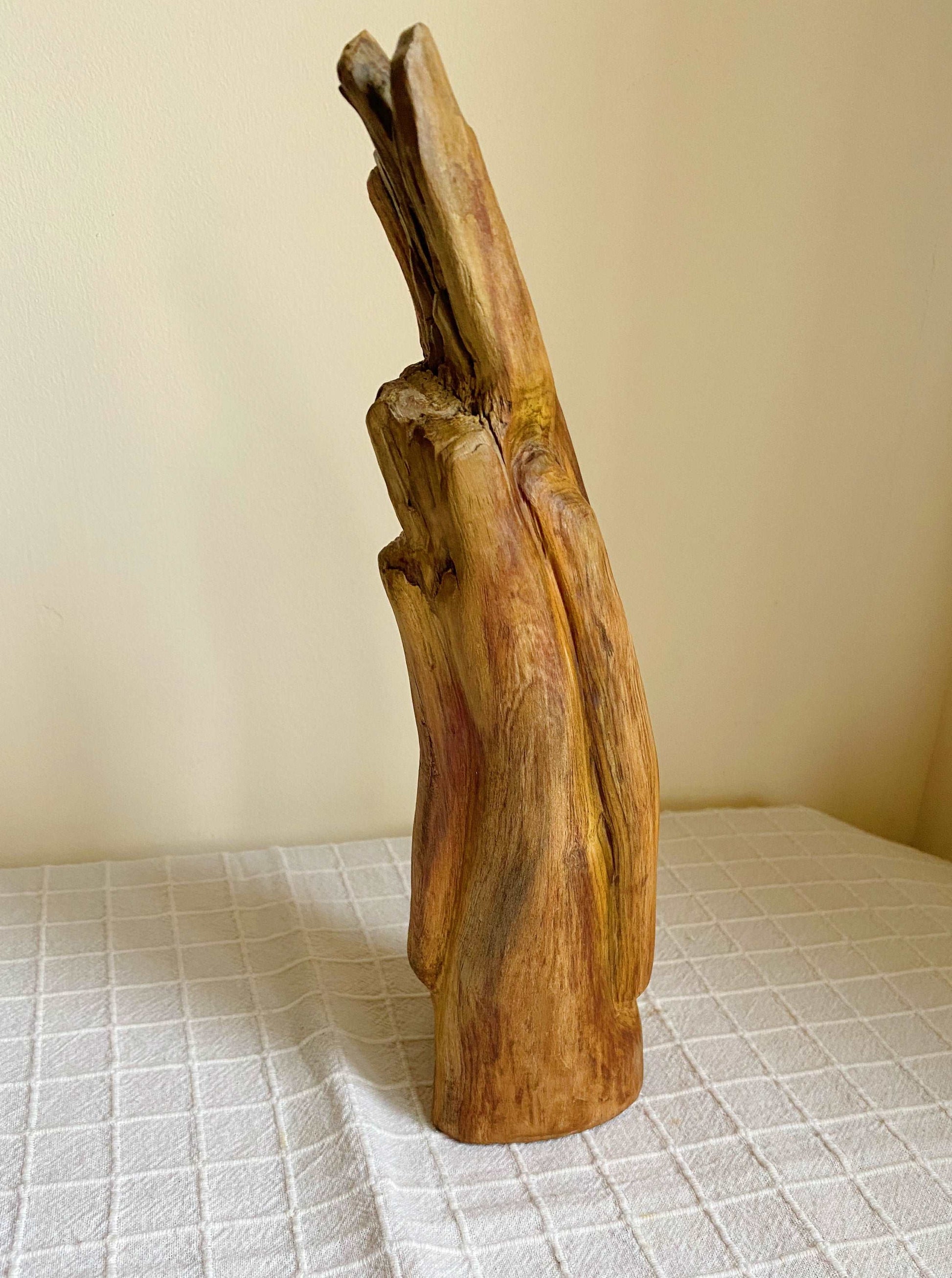 Hand Carved Easter Island Head Sculpture from Irish Bog Pine (soft wood) ranging in age from 3000 to 8000