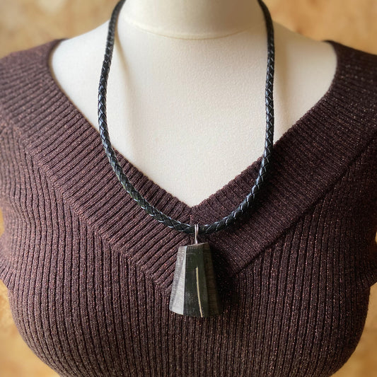 braided leather necklace