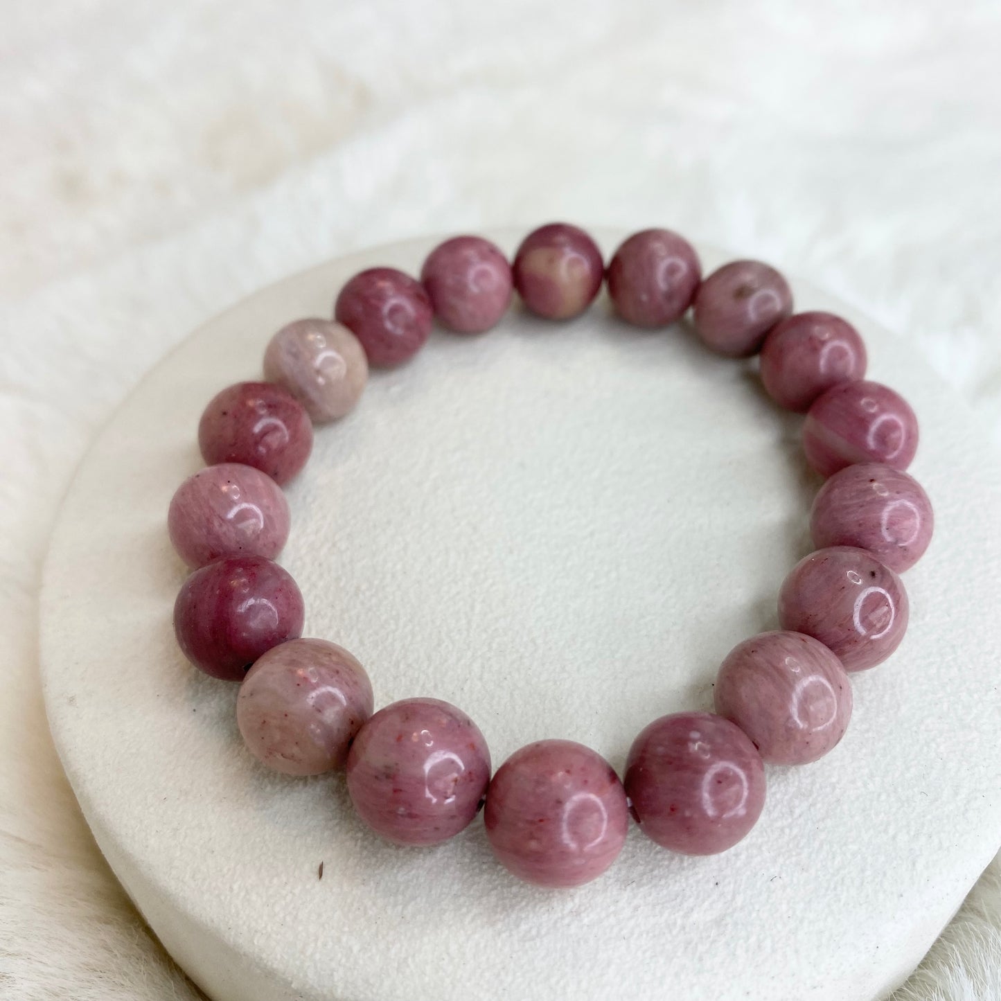 Rhodochrosite bracelet 