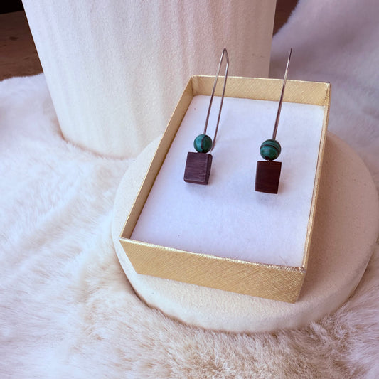 Pair of handmade earrings 