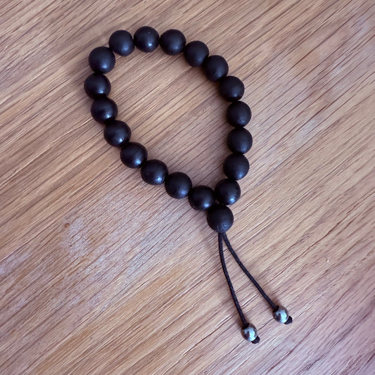 Bog Oak Wrist Mala Bracelet
