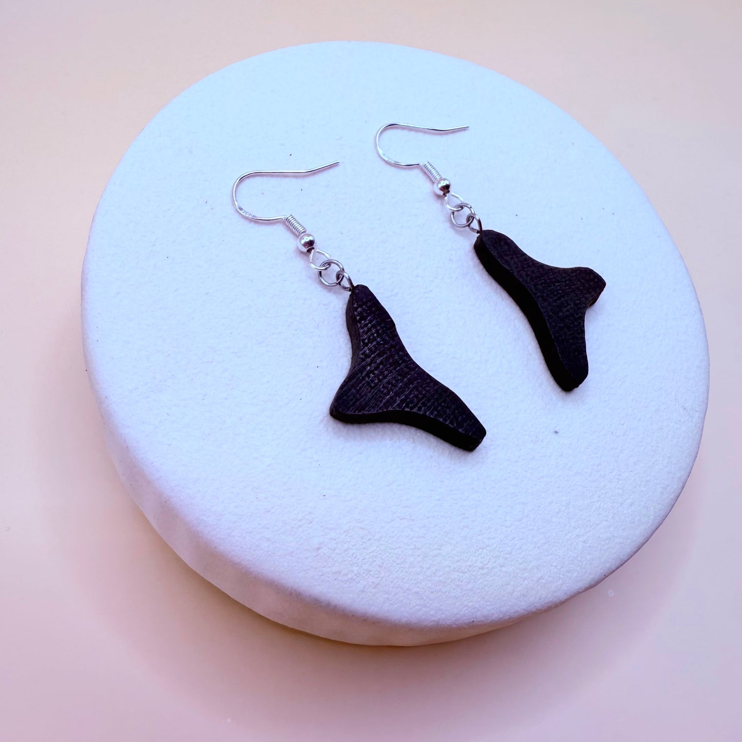 dangle bog oak earrings 