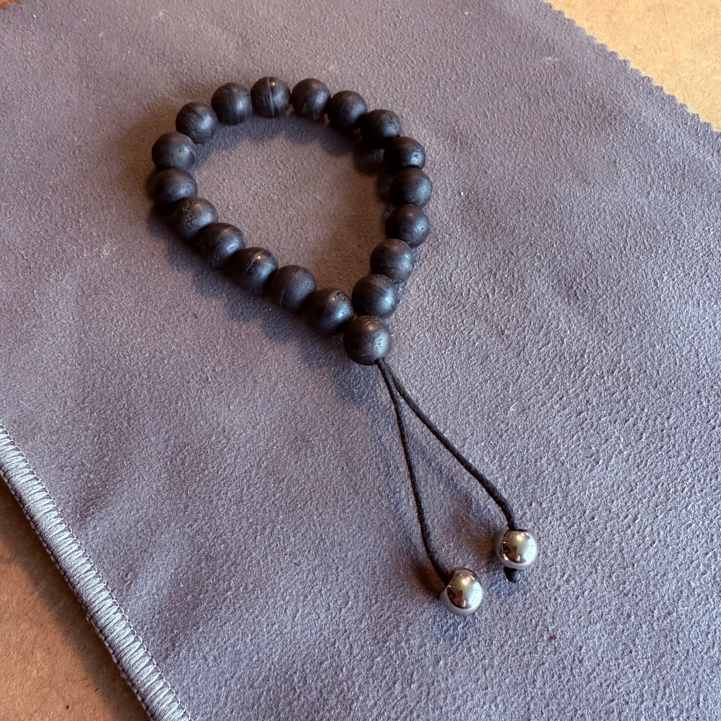 Bog Oak Wrist Mala Bracelet