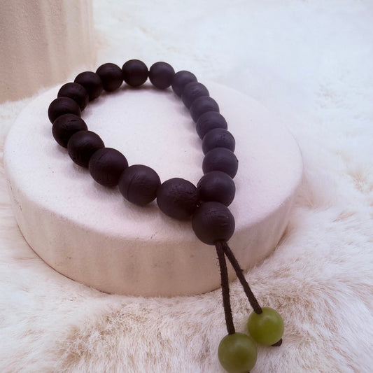 wirst mala bracelet bog oak