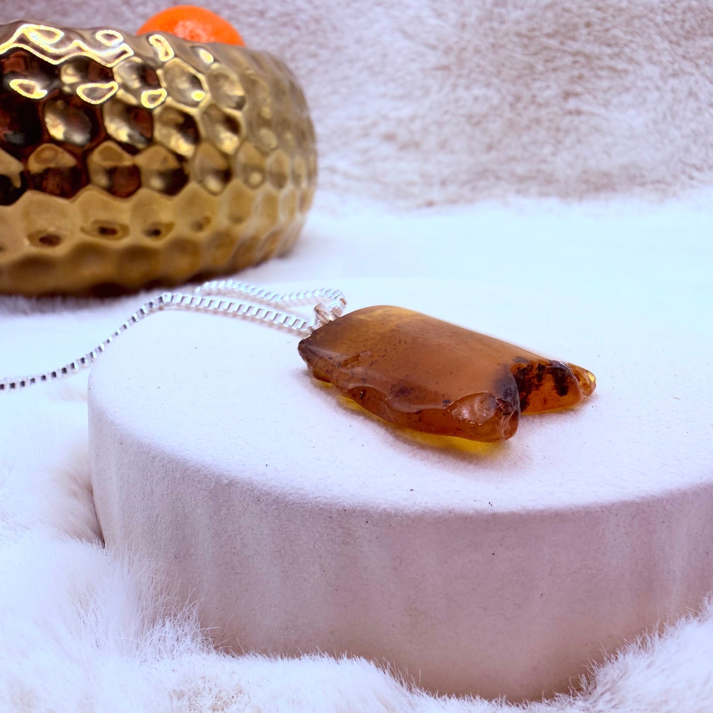 Handmade amber necklace 