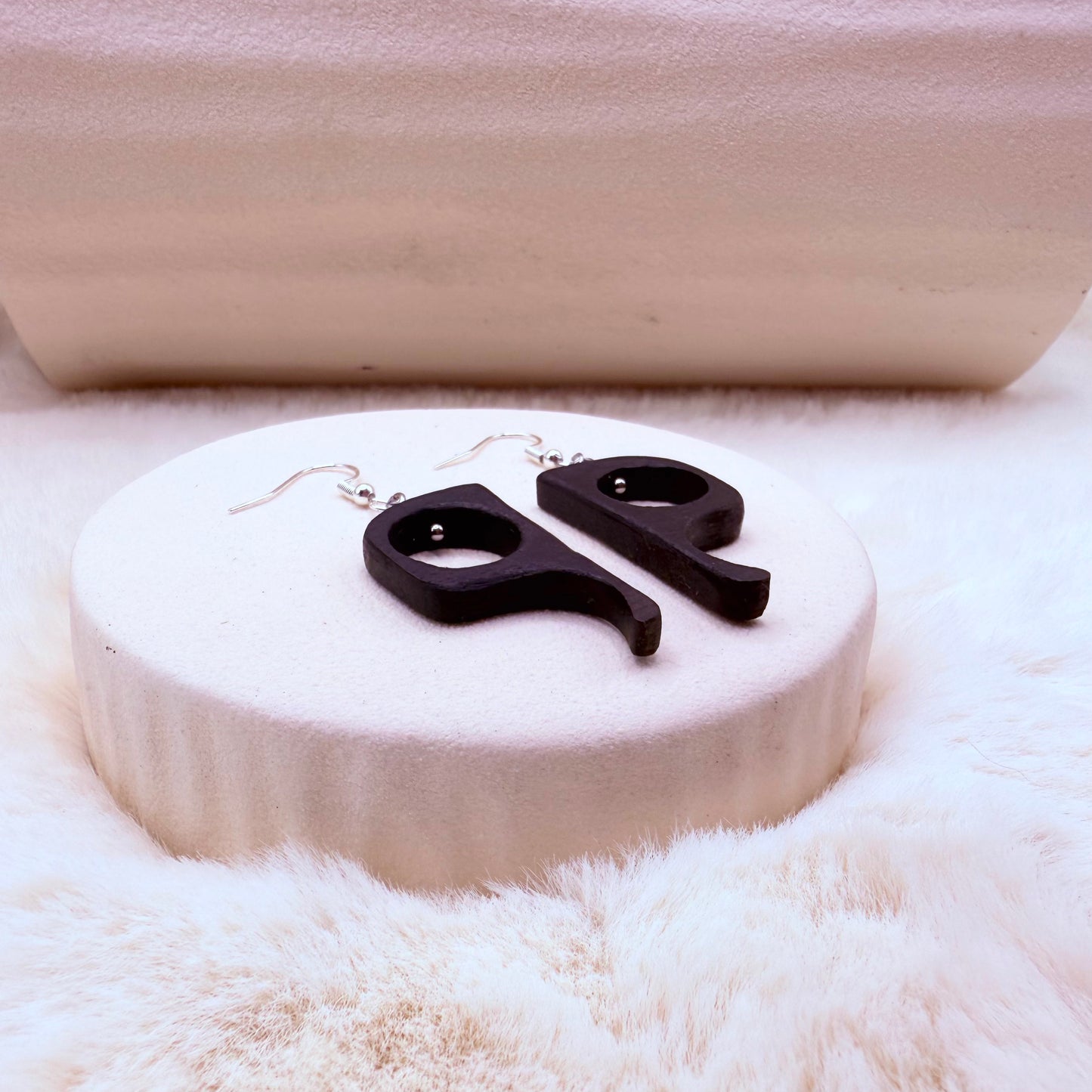 wooden handmade earrings 