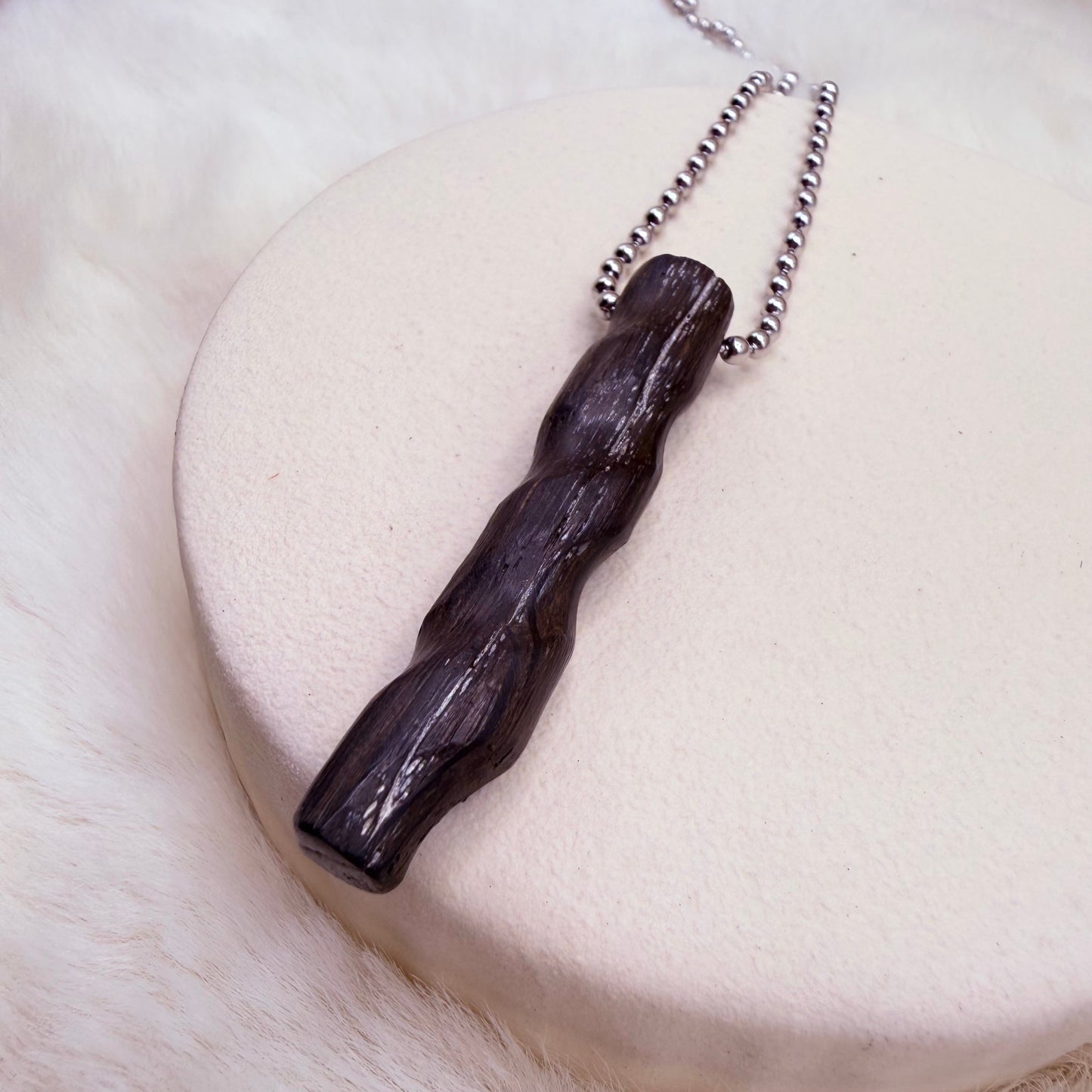 black wood pendant