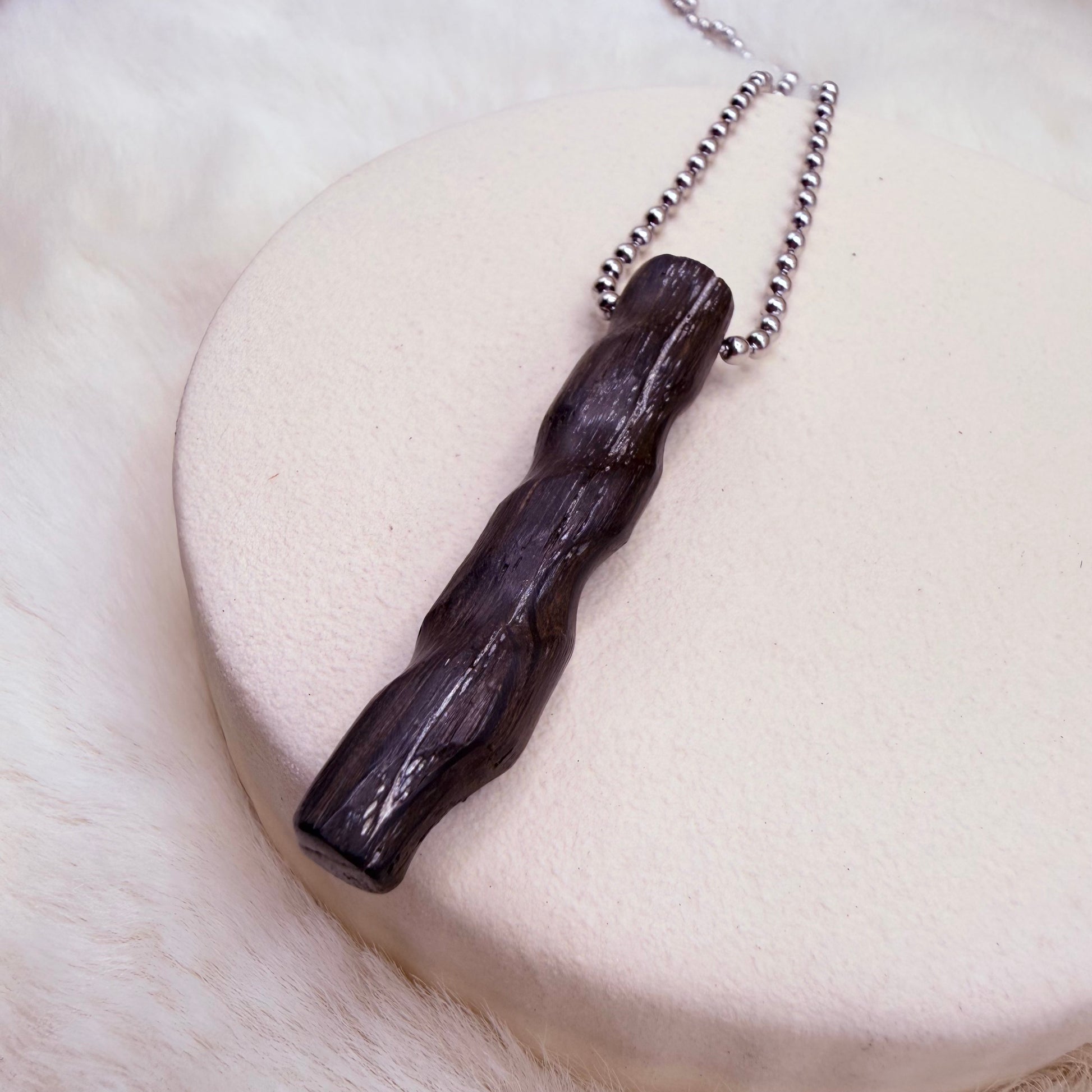 black wood pendant