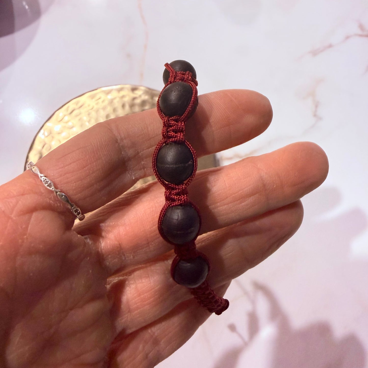 Macareme bog oak bracelet 