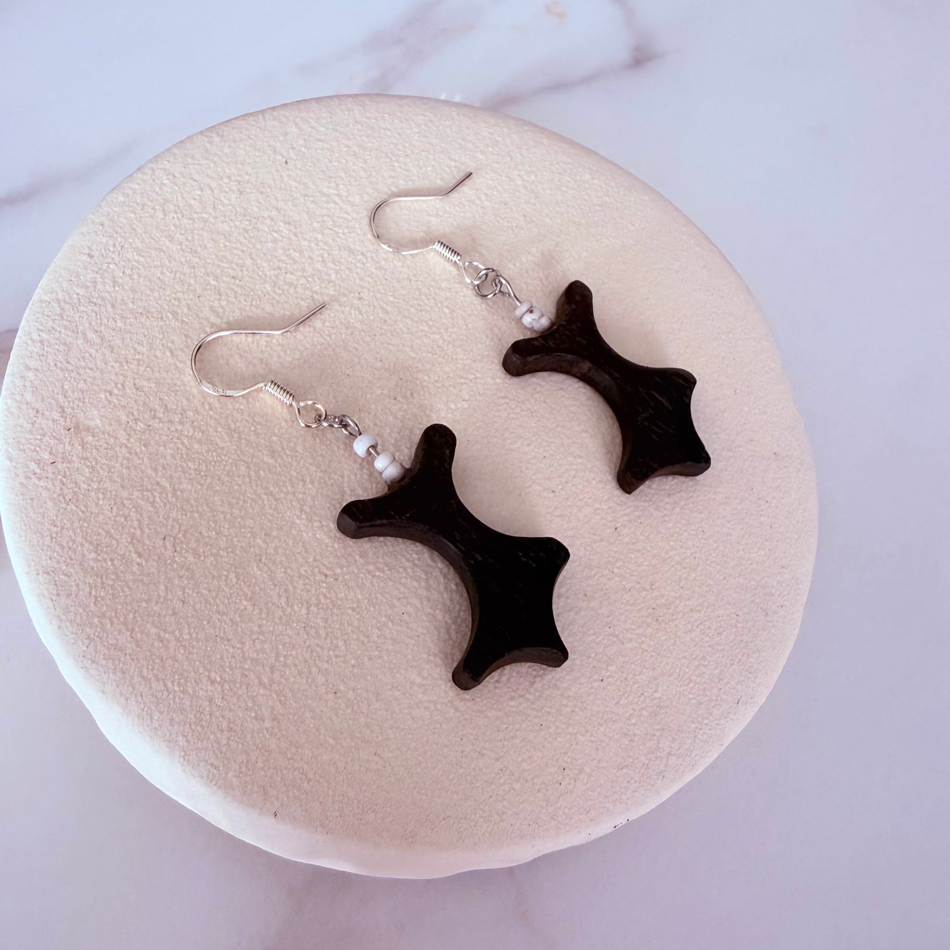 wooden handmade earrings 