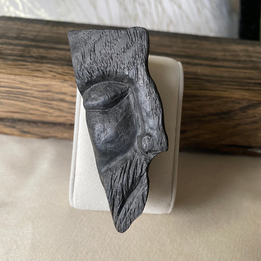 bog oak brooch 