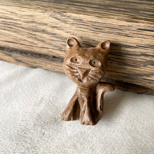 bog yew cat brooch 