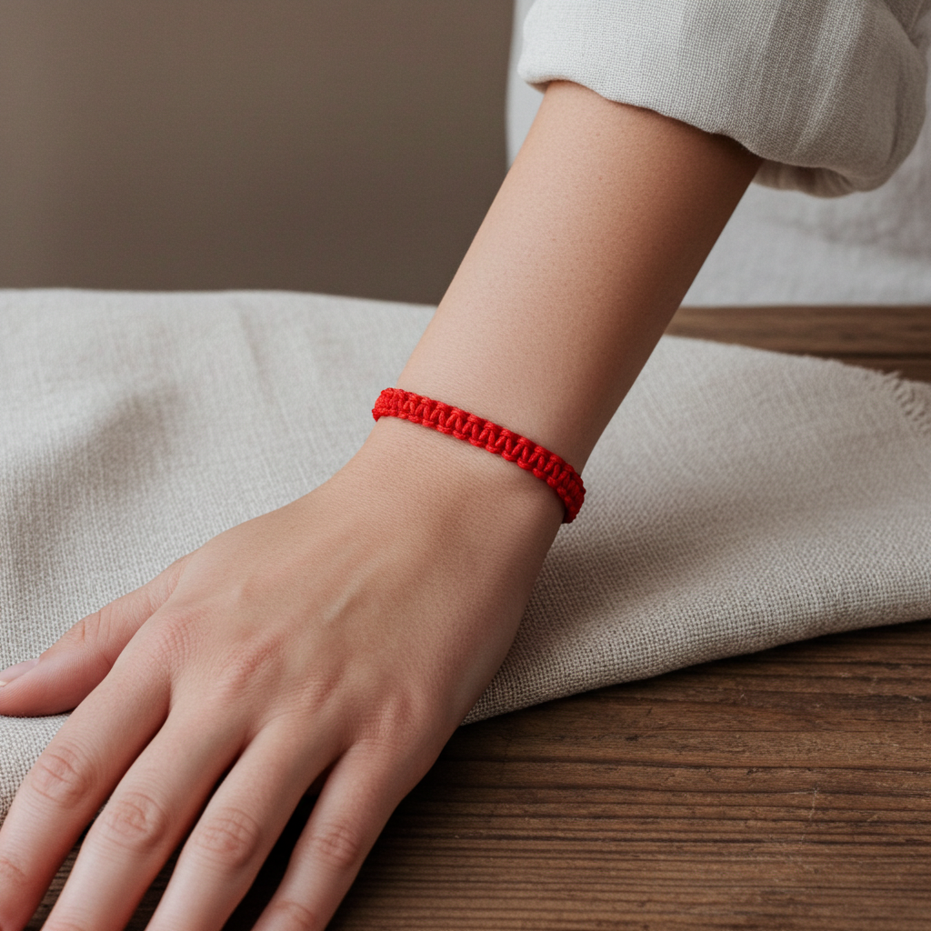 Lucky Red String Bracelet – Handmade Adjustable Protection Bracelet