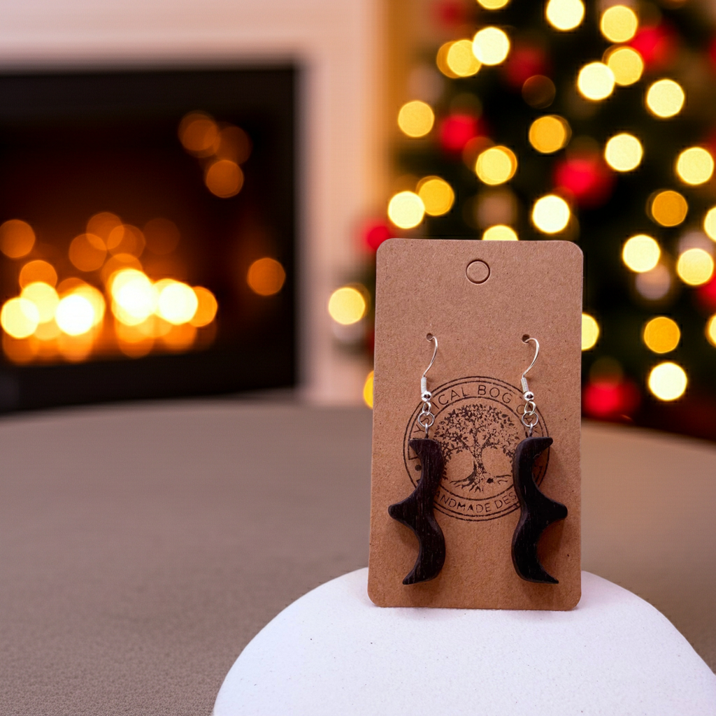 Handmade Bog Oak Earrings