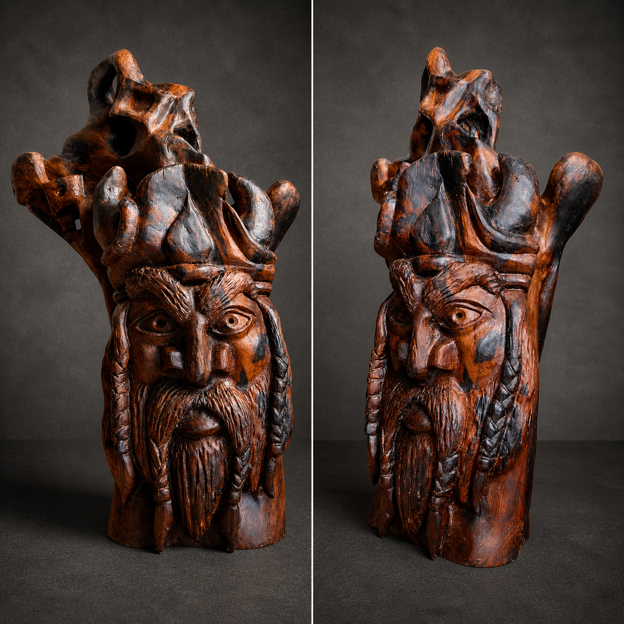Ancient Odin — One of a Kind Bog Yew Sculpture
