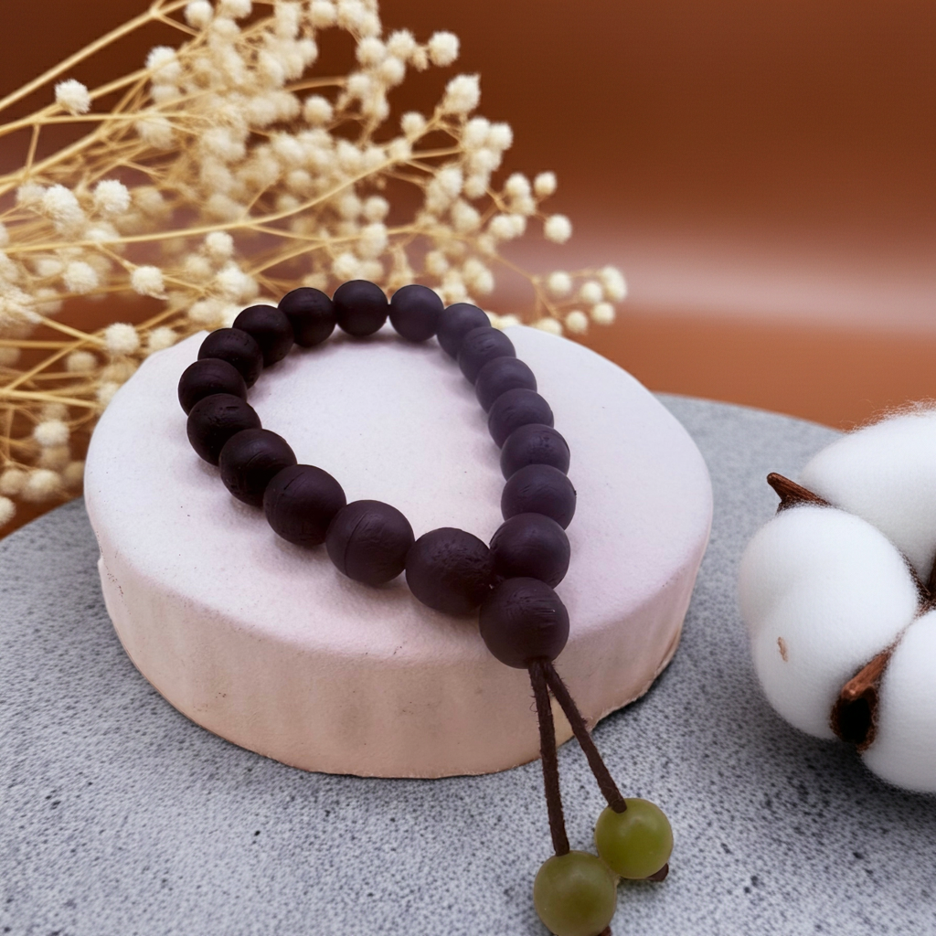 Bog Oak Wrist Mala Bracelet