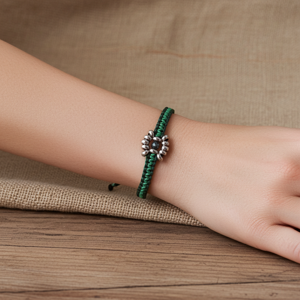 buy handmade green bracelet 