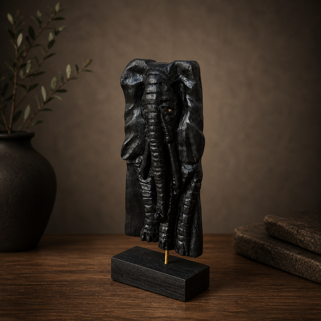 bog oak elephant sculpture 